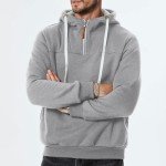 Big and Tall Men's Quarter Zip Hoodies