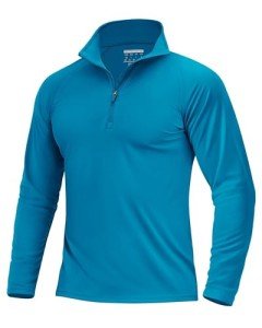 Men's Long Sleeve Quarter Zip UV Protection Shirt