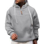 Big and Tall Men's Quarter Zip Hoodies