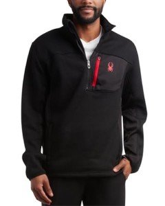 Spyder Men's Quarter Zip Fleece Pullover Sweater