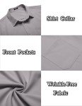 Men's Short Sleeve Wrinkle-Free Button Down Shirt