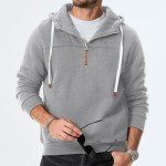 Big and Tall Men's Quarter Zip Hoodies