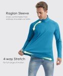 Men's Long Sleeve Quarter Zip UV Protection Shirt