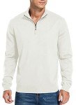 Men's Slim Fit Quarter Zip Pullover Sweater