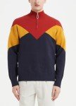 Men's Color Block Turtleneck Pullover Sweater