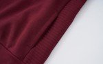 Men's Maroon Quarter Zip Fleece Sweatshirt 3XL