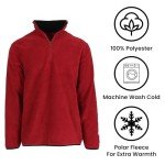 Men's Quarter Zip Thermal Fleece Pullover Sweater