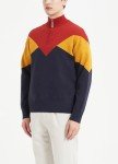 Men's Color Block Turtleneck Pullover Sweater