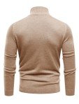 Les Umes Men's Slim Fit Quarter-Zip Sweater