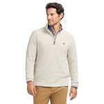 IZOD Men's Quarter Zip Fleece Pullover - Rock Heather