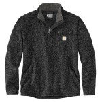 Carhartt Men's Black Quarter-Zip Pocket Fleece Sweater