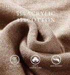 Les Umes Men's Slim Fit Quarter-Zip Sweater