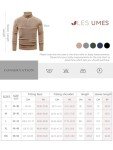Les Umes Men's Slim Fit Quarter-Zip Sweater