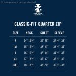 IZOD Men's Quarter Zip Fleece Pullover - Rock Heather