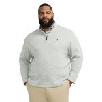 IZOD Men's Big & Tall Quarter Zip Fleece Pullover