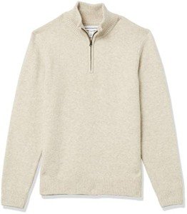 Men's Soft Touch Quarter-Zip Sweater - Off-White