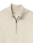 Men's Soft Touch Quarter-Zip Sweater - Off-White