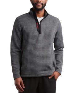 Spyder Men's Cozy Quarter Zip Sweater - Grey