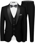 MAGE MALE Men's Slim Fit 3-Piece Suit Set
