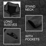 Dokotoo Men's Color Block Quarter Zip Sweatshirt