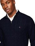Tommy Hilfiger Men's Cable Knit Quarter Zip Sweater