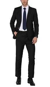 Slim Fit Black Tuxedo Suit for Men