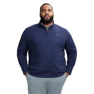 IZOD Men's Big & Tall Thermosoft Quarter Zip Pullover
