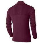 LTIFONE Men's Red Quarter Zip Pullover Sweater