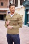COOFANDY Men's Casual Quarter Zip Pullover Sweater
