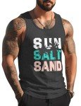Men's Casual Sleeveless Palm Graphic Tank Top