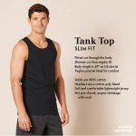 Men's Slim-Fit Black Tank Top by Amazon Essentials