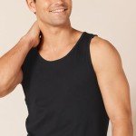Men's Slim-Fit Black Tank Top by Amazon Essentials