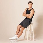 Men's Slim-Fit Black Tank Top by Amazon Essentials