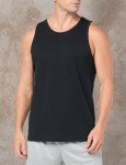 Men's Regular-Fit Black Tank Top - Large