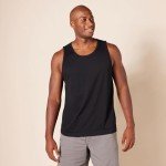 Men's Slim-Fit Black Tank Top by Amazon Essentials