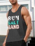 Men's Casual Sleeveless Palm Graphic Tank Top