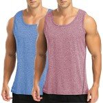 Amussiar Men's Quick-Dry Tank Tops 2-Pack