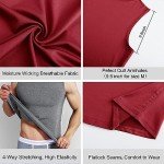 Men's 3 Pack Workout Tank Tops - Black, Navy, Red