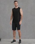 Men's 3 Pack Workout Tank Tops - Black, Navy, Red