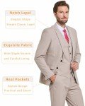 MrSure Men's Slim Fit 3-Piece Tux Set