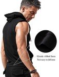Men's Muscle Cut Off Hooded Gym Tank Top