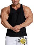 Men's Mesh Quick-Dry Workout Stringer Tank Top