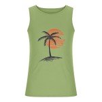 Men's Cool Graphic Palm Tree Tank Top