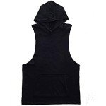 Men’s Y-Back Sleeveless Gym Hoodie Tank Top