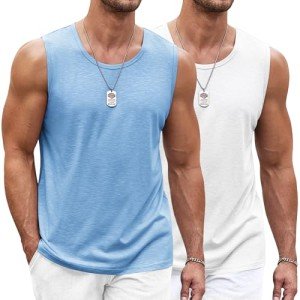Men's Loose Fit Workout Tank Tops - 2 Pack