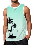Tropical Aloha Palm Tree Men's Workout Tank Top