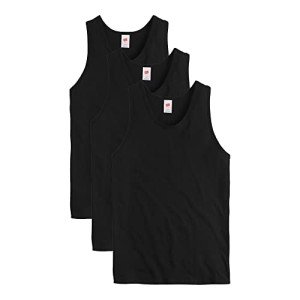 Hanes Men's Midweight Cotton Tank Tops, 3-Pack