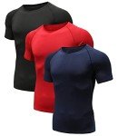 Men's Pack of 3 Athletic Compression Shirts