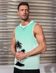 Tropical Aloha Palm Tree Men's Workout Tank Top