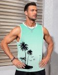 Tropical Aloha Palm Tree Men's Workout Tank Top